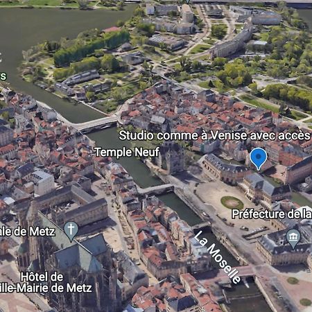 Romantique "Comme A Venise" Au Bord De L'Eau Avec Parking Metz Luaran gambar