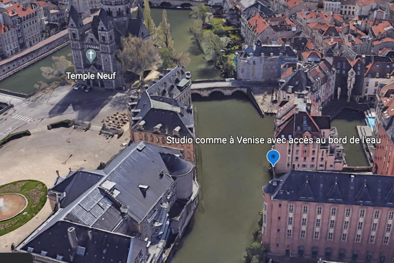 Romantique "Comme A Venise" Au Bord De L'Eau Avec Parking Metz Luaran gambar